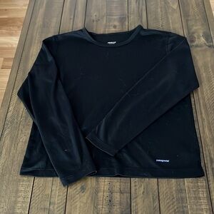 Patagonia Apilene Women’s Black Long Sleeve Shirt size Medium
